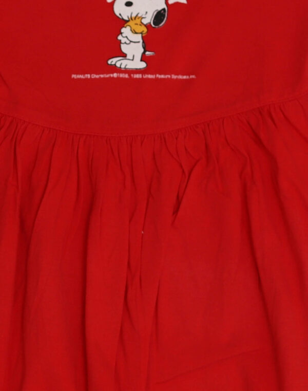 Robe jersey rouge Snoopy
