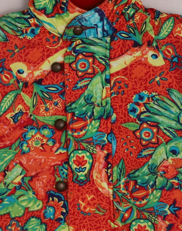 Parrot-print coat