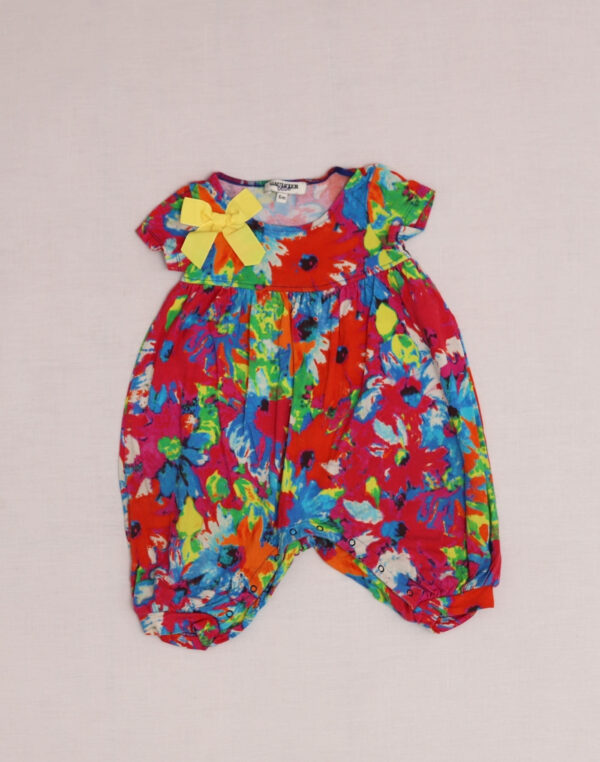 Combinaison Gaultier Bébé jersey fleuri
