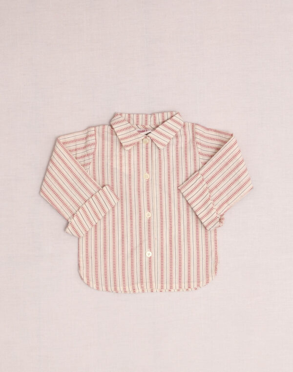 Textured striped shirt
