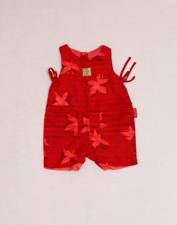 Combinaison short fleurie