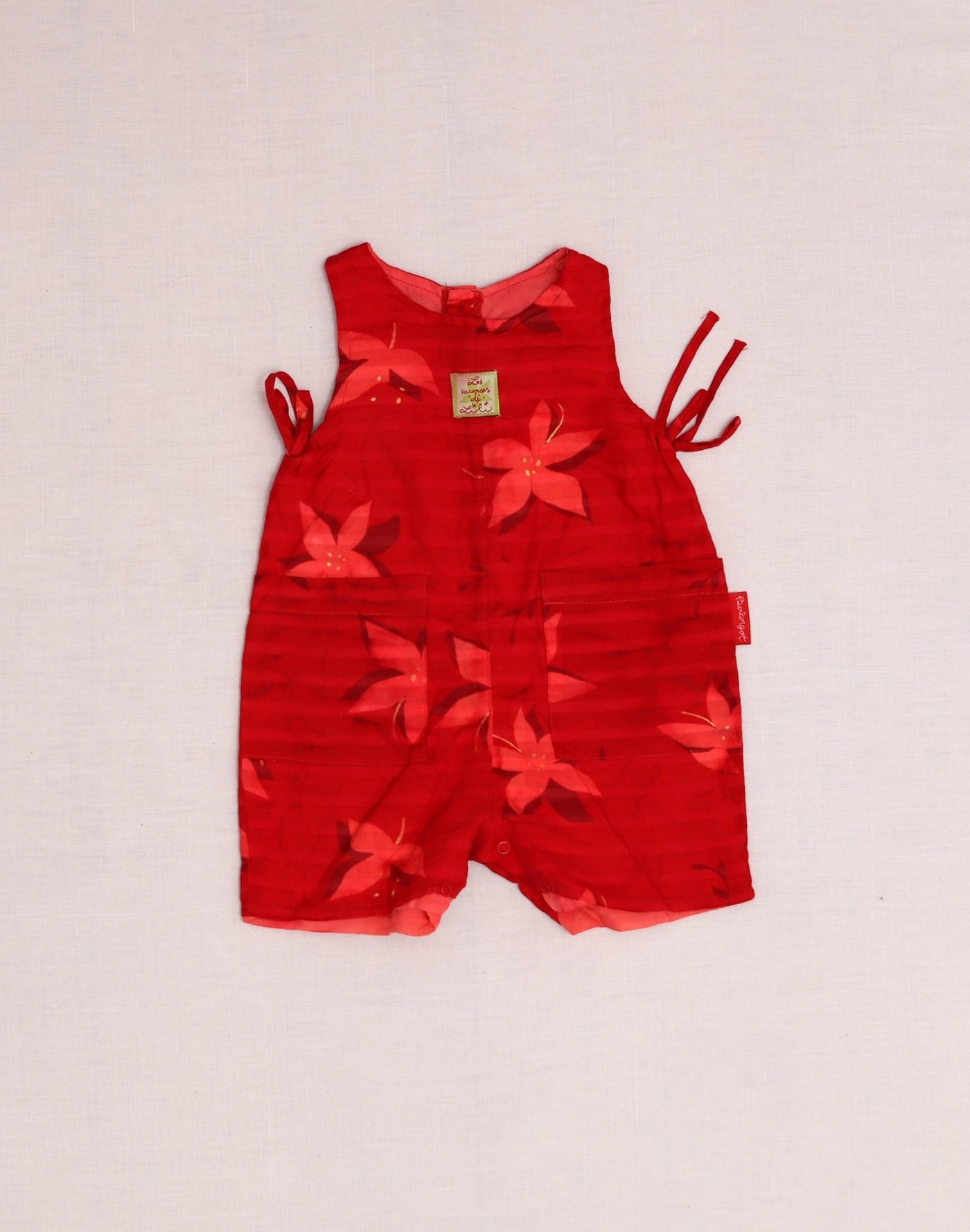 Combinaison short fleurie