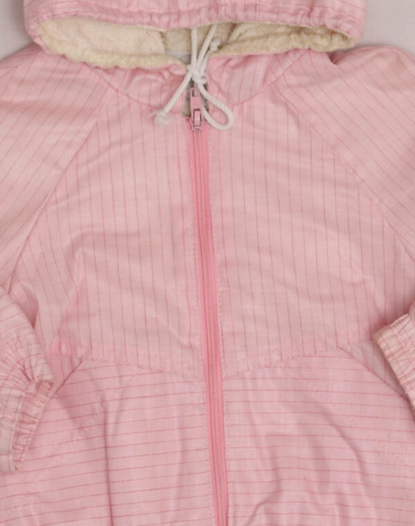 Striped hooded jacket
