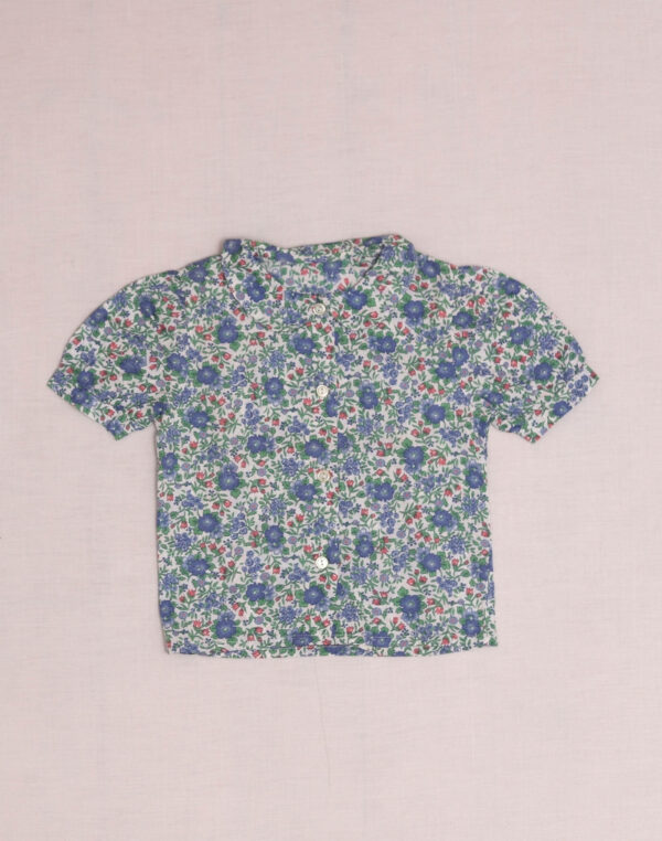 Blue floral shirt