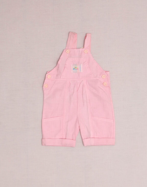 Salopette short rose 1980