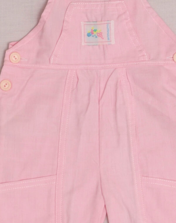 Salopette short rose 1980