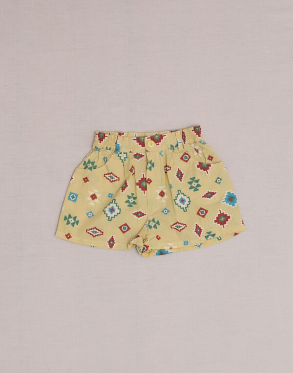 Shorts with geometric patterns
