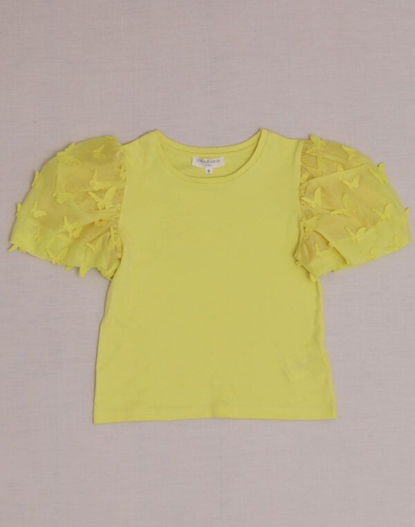 Butterfly-Sleeve T-Shirt for 6-Year-Olds