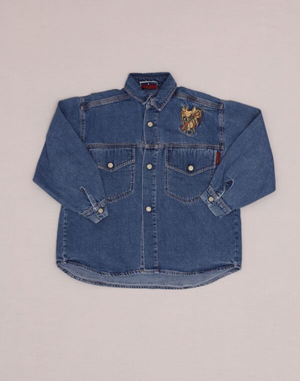 Chemise en jean brodée