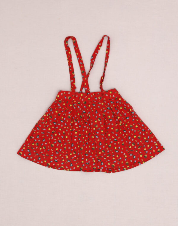 Cacharel Fruit-Print Skirt with Straps