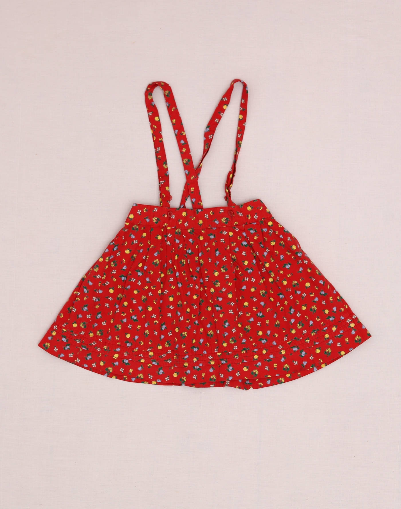 Cacharel Fruit-Print Skirt with Straps