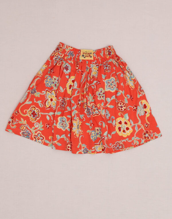 Floral Jersey Skirt, Size 6