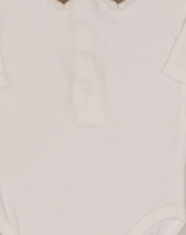 Baghère Chocolate-Colored Embroidered-Collar Bodysuit
