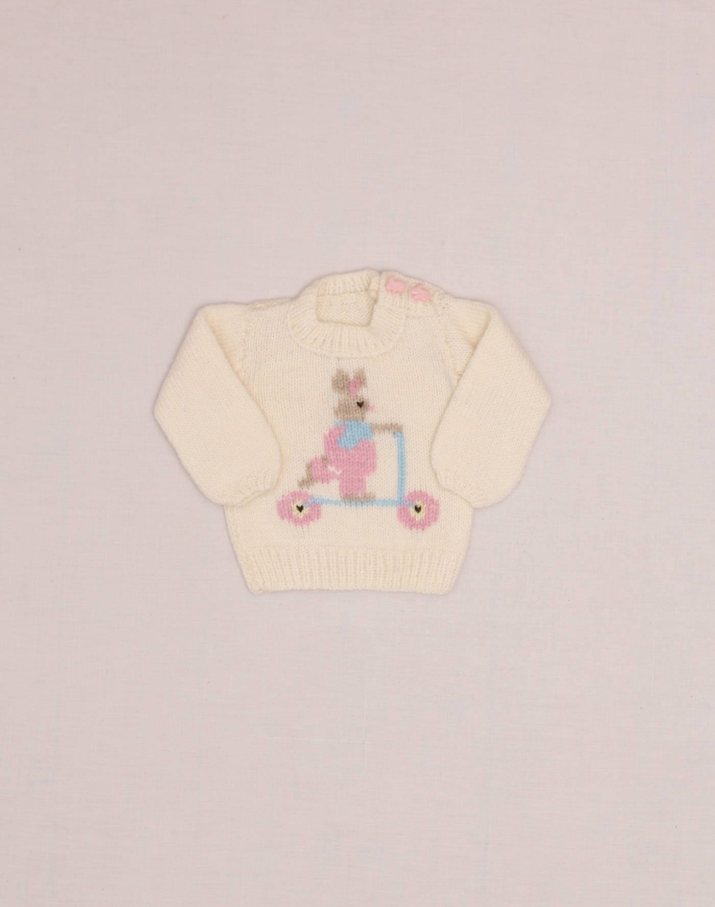 Handmade Rabbit Scooter Sweater