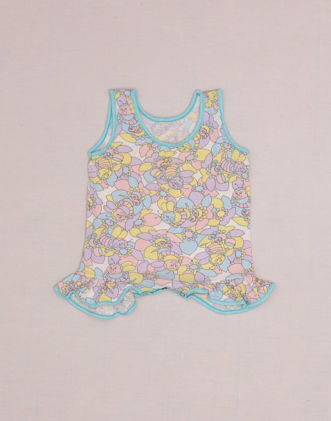 Barboteuse jersey motif abeilles