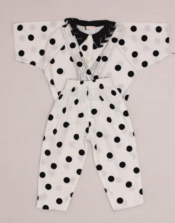 Ensemble chemisette & pantalon à pois