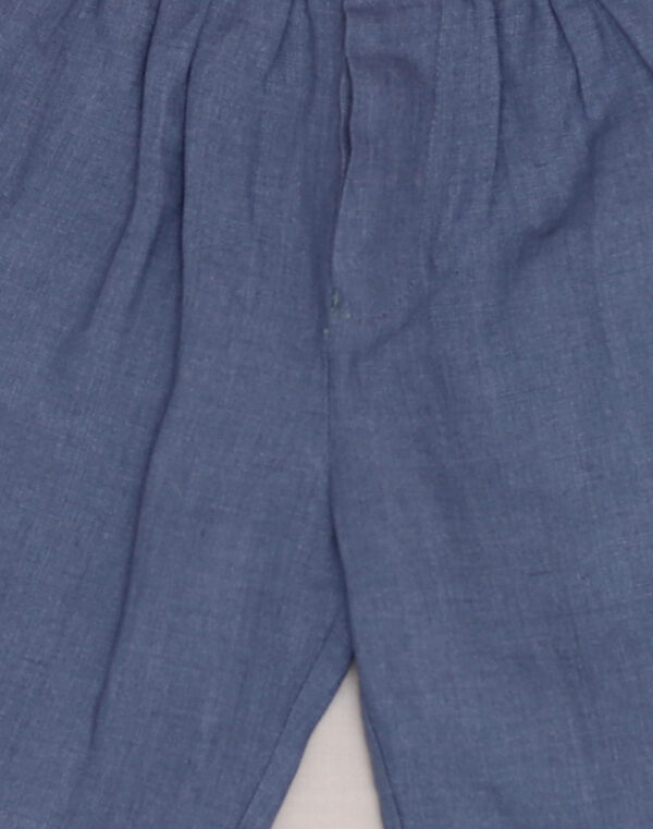 Baghère Blue Linen Bermuda Shorts