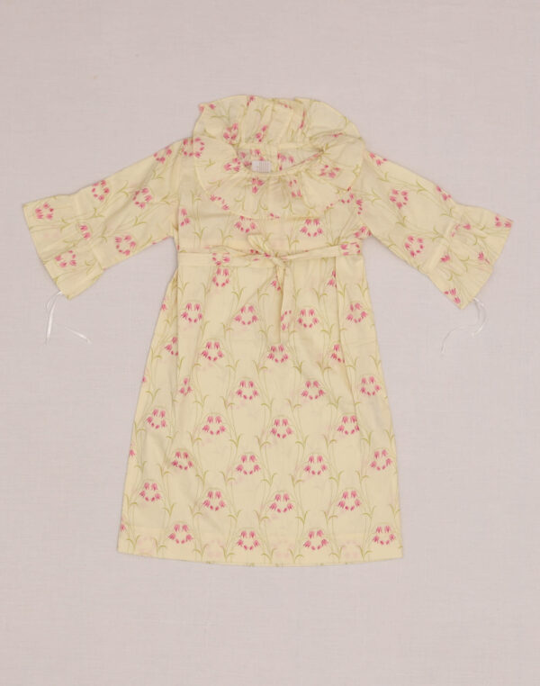 Baghère Liberty Tulip Print Dress with Wide Collar