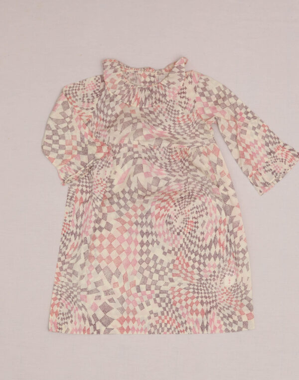 Baghère Liberty Diamond Print Dress with Wide Collar