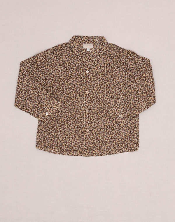 Baghère Coffee-Colored Liberty Shirt