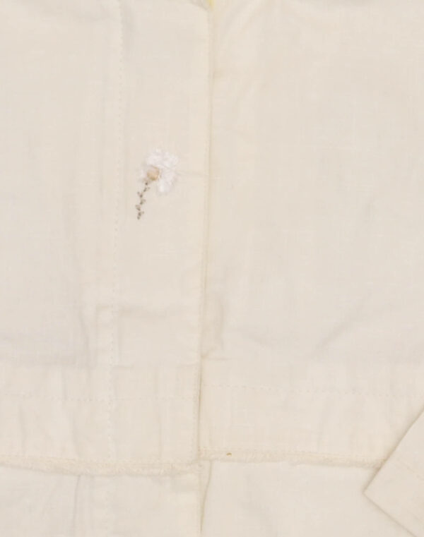 Coated linen hooded jacket