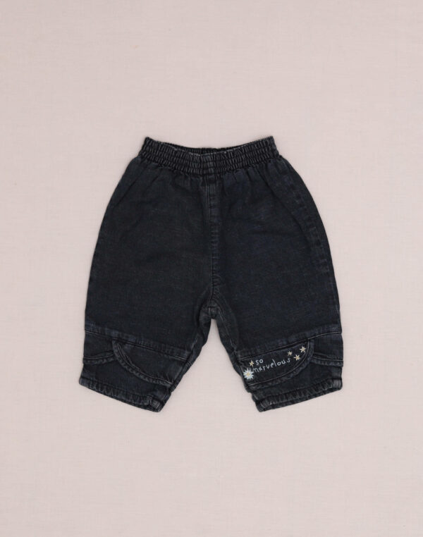 Embroidered lined jeans