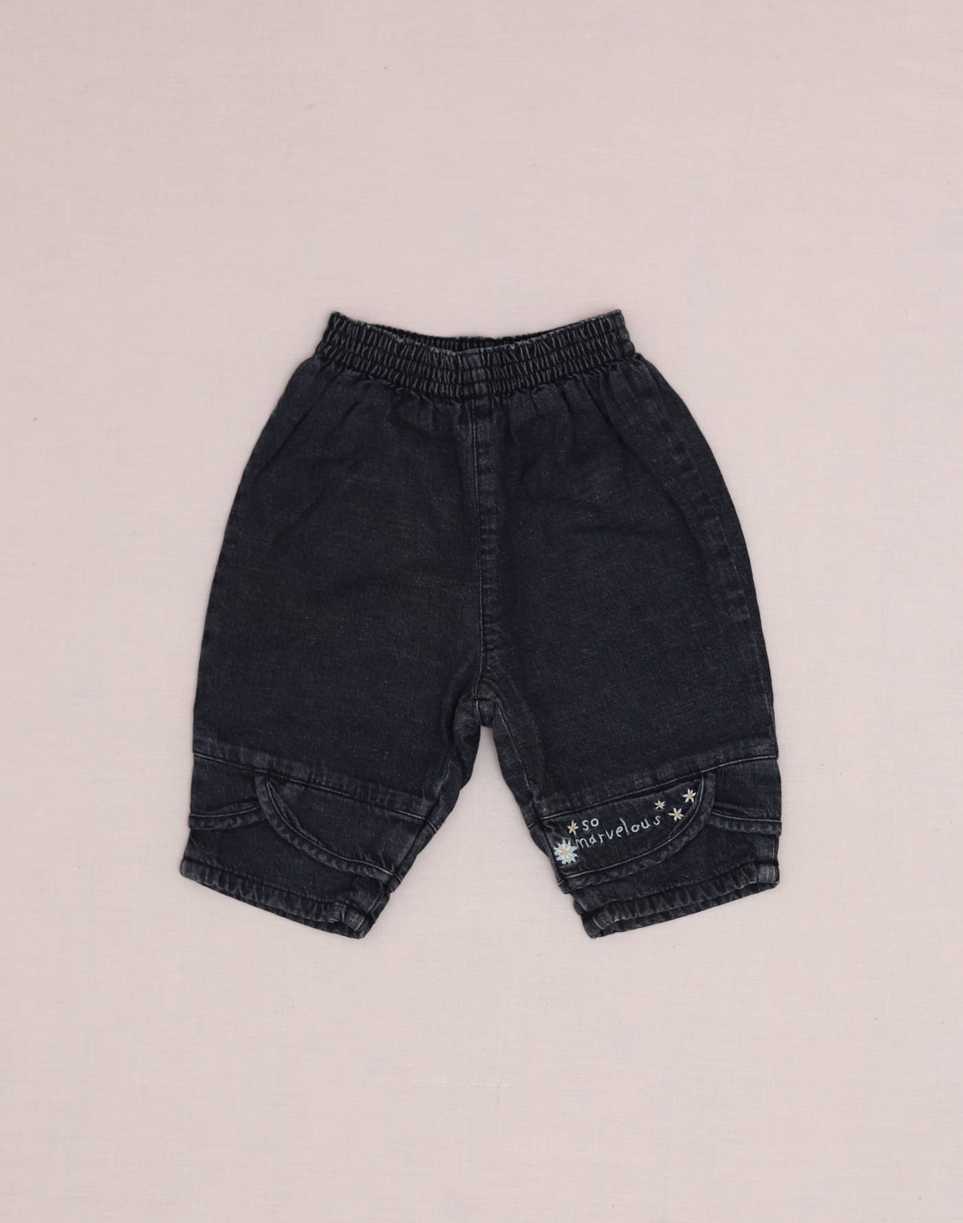 Embroidered lined jeans