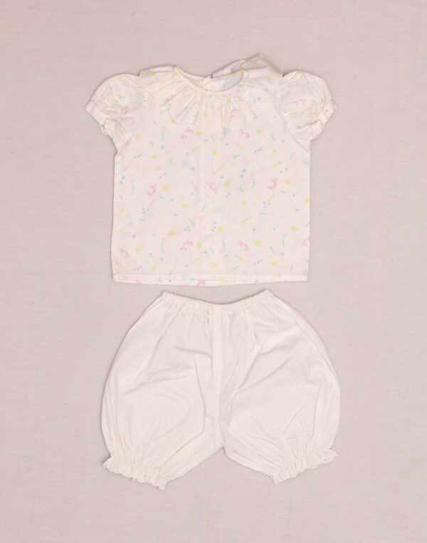 Cotillons Blouse & Bloomer Set