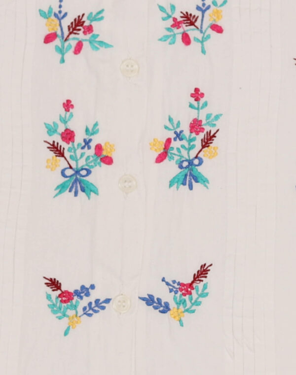Flower-Embroidered Shirt, Age 6