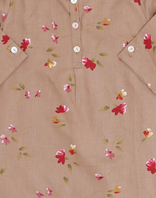 Blouse coton & lin fleuri Baghère