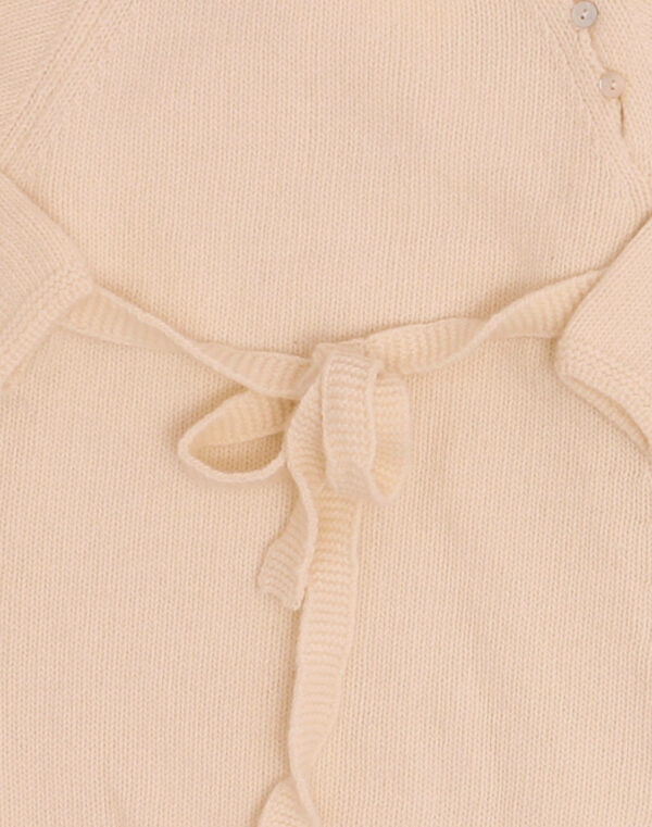 Robe laine vierge & angora écru Baghère