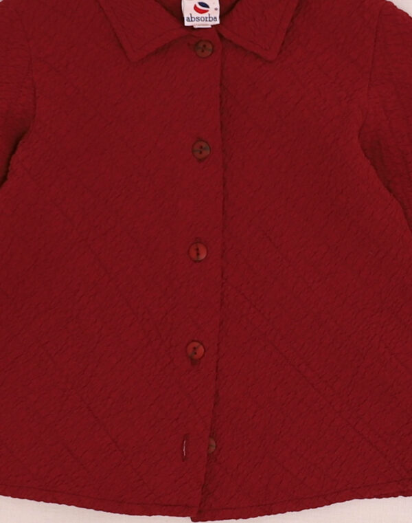 Textured plum-colored shirt