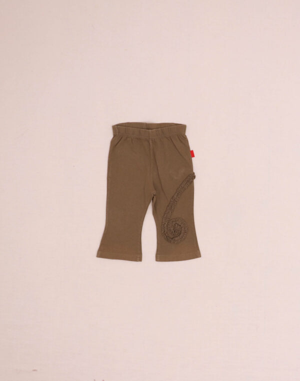 Spiral-Patterned Jersey Pants