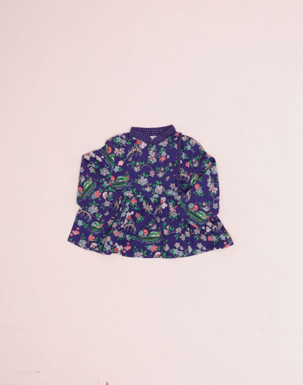 Blouse with Flowers & Pagodas