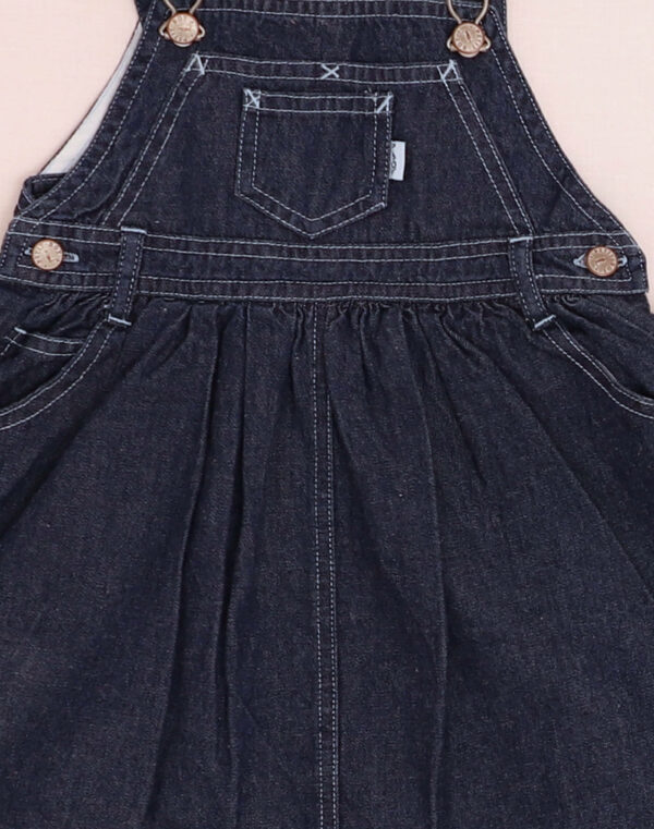 Denim overalls dress
