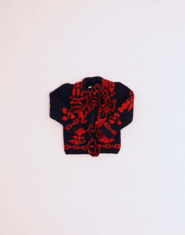 Cardigan d'alpiniste fait main