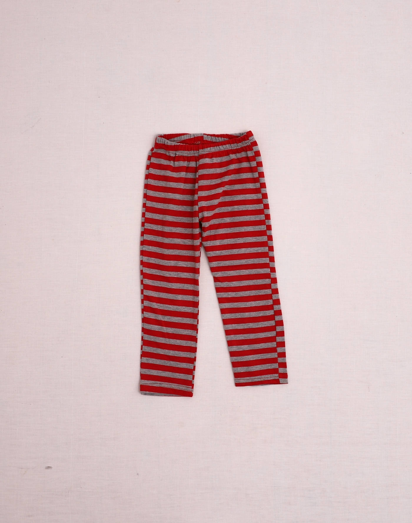 Red striped leggings