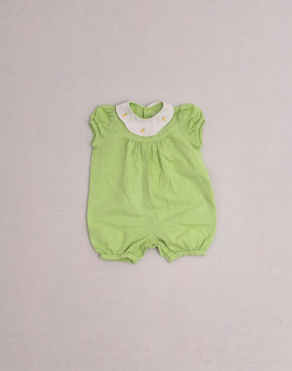 Green embroidered Cacharel onesie