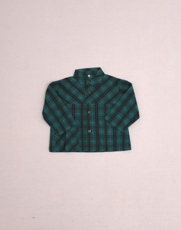 1960s Nylon Checkered Blouse