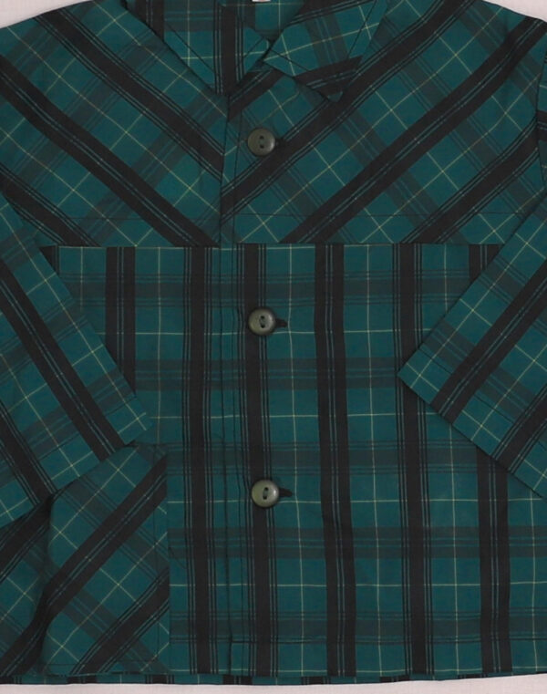 1960s Nylon Checkered Blouse