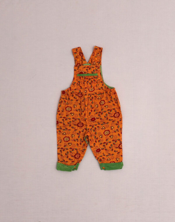 Lined floral overalls