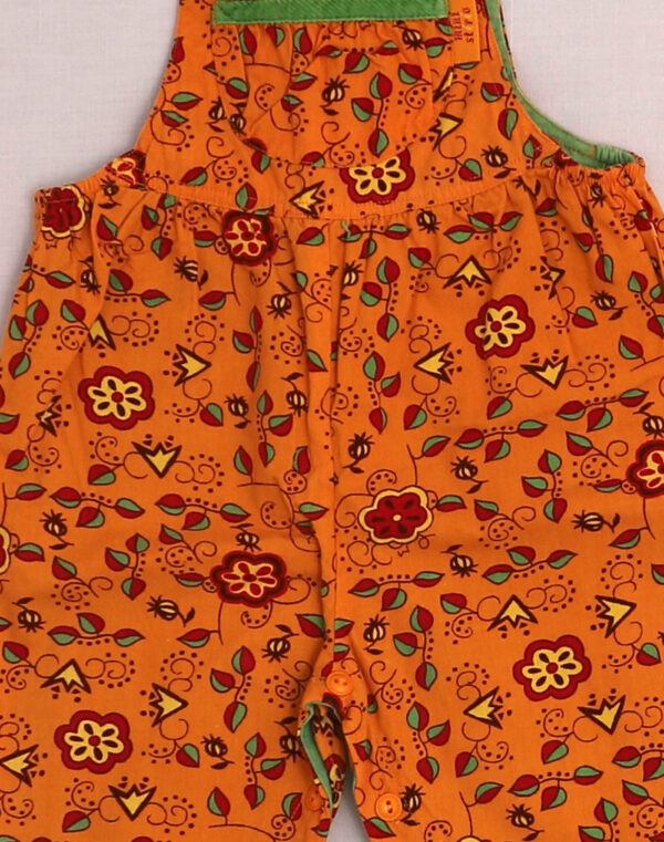 Lined floral overalls