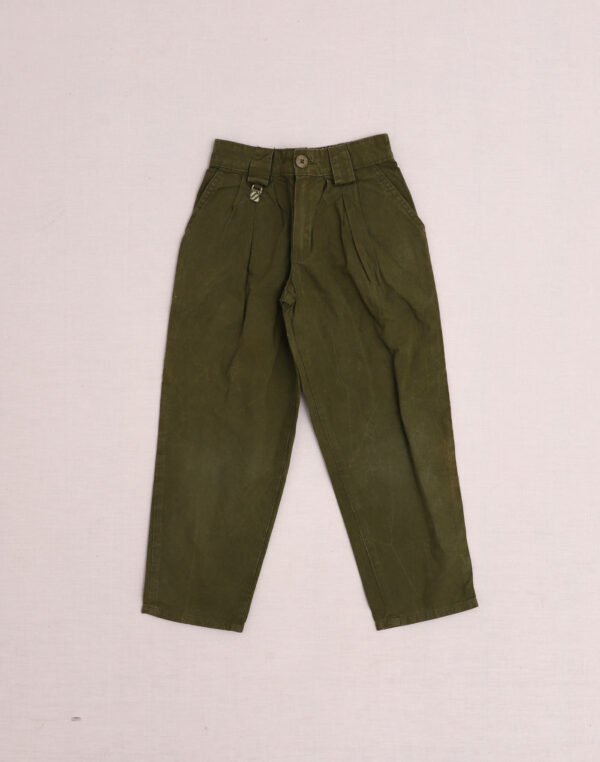 Khaki pleated pants, size 6