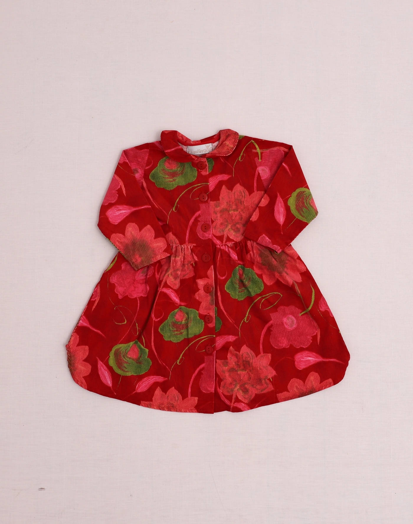 Floral velvet dress