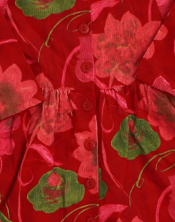 Floral velvet dress