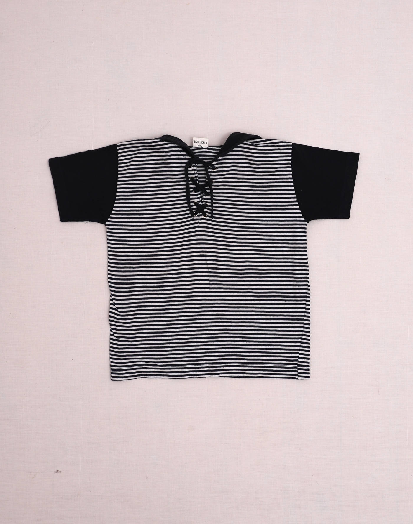T-shirt rayé à lacet 8 ans