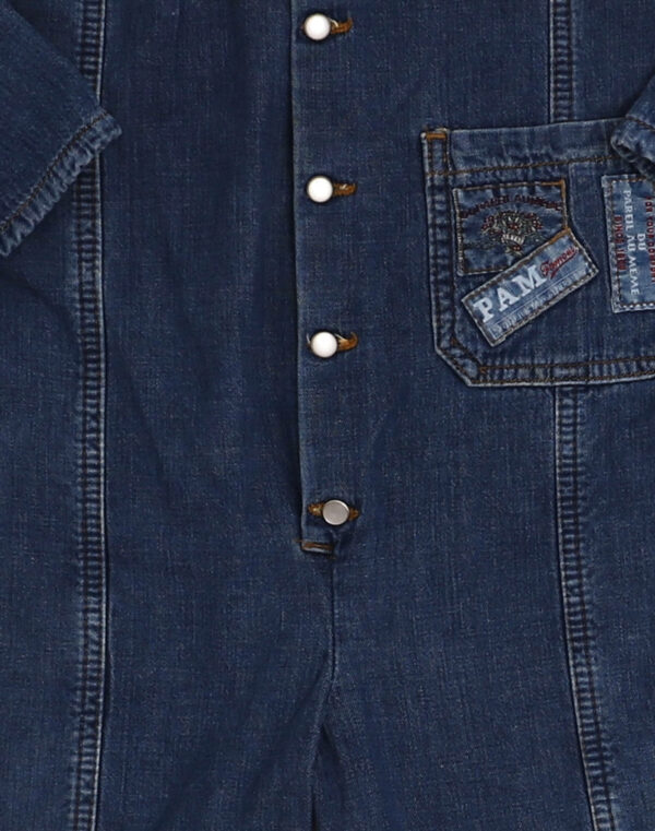 Lined denim jumpsuit