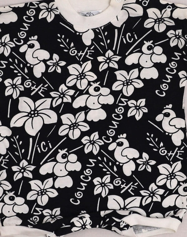 Jersey Romper with Birds