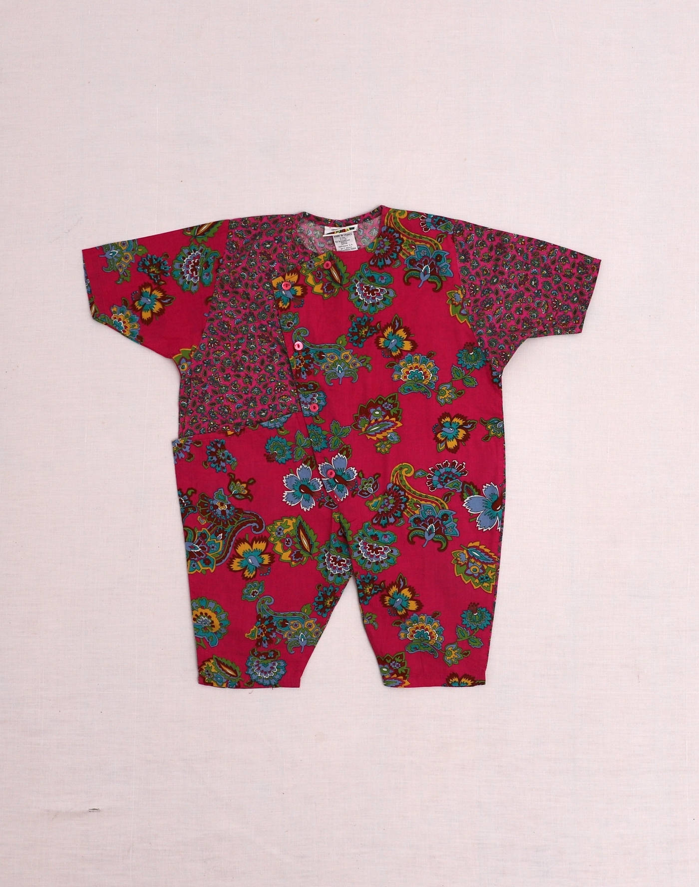 Oversized jumpsuit with a floral print