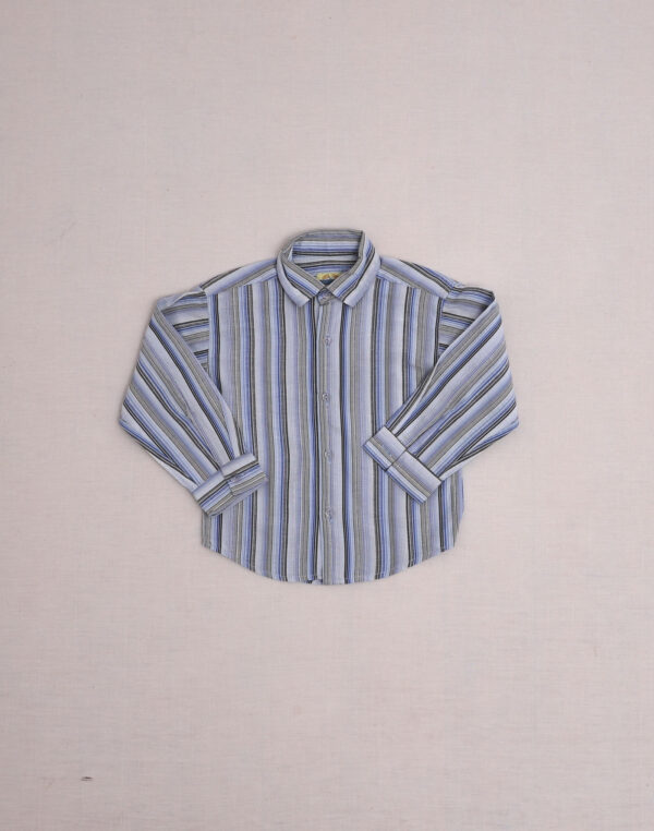 Chemise rayée seersucker